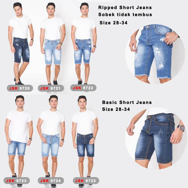 Quần Short Jean Nam 9720