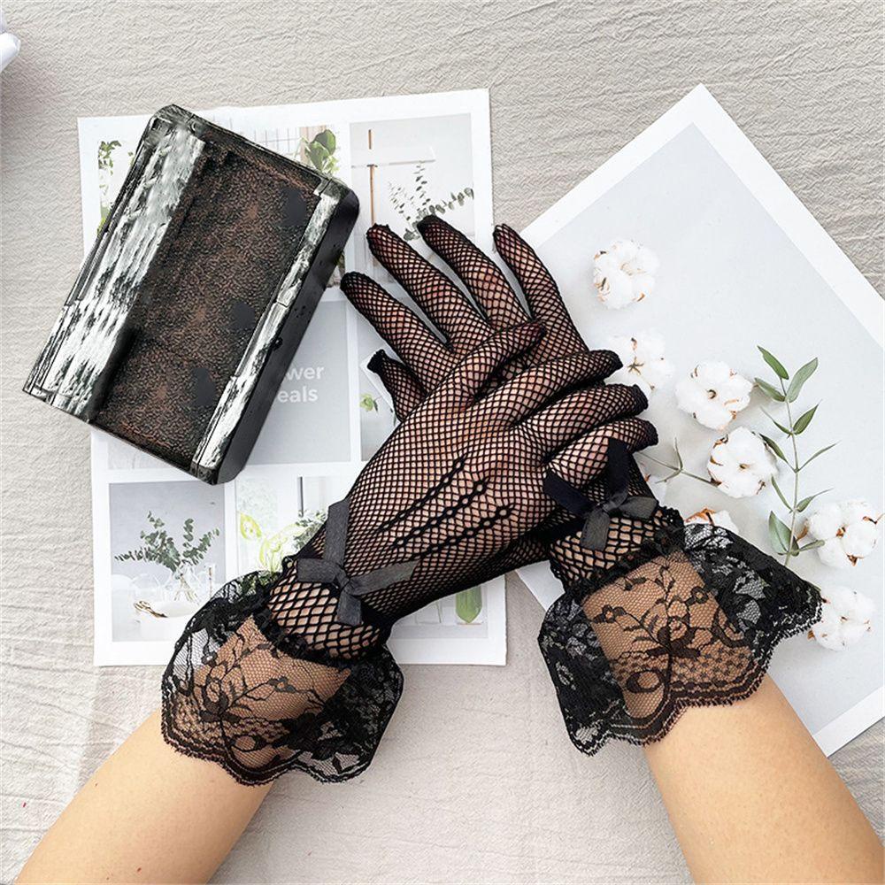 Găng Tay Lưới Hở Ngón Chống Tia Uv Dùng Khi Lái Xe