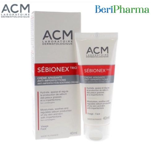 ACM Kem dưỡng ẩm, giảm mụn, mờ vết thâm Sebionex Trio Anti-Imperfection Soothing Cream 40ml