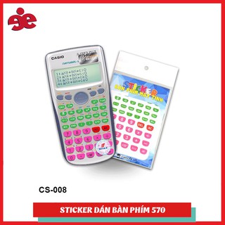 Sticker trang trí phím máy tính Casio