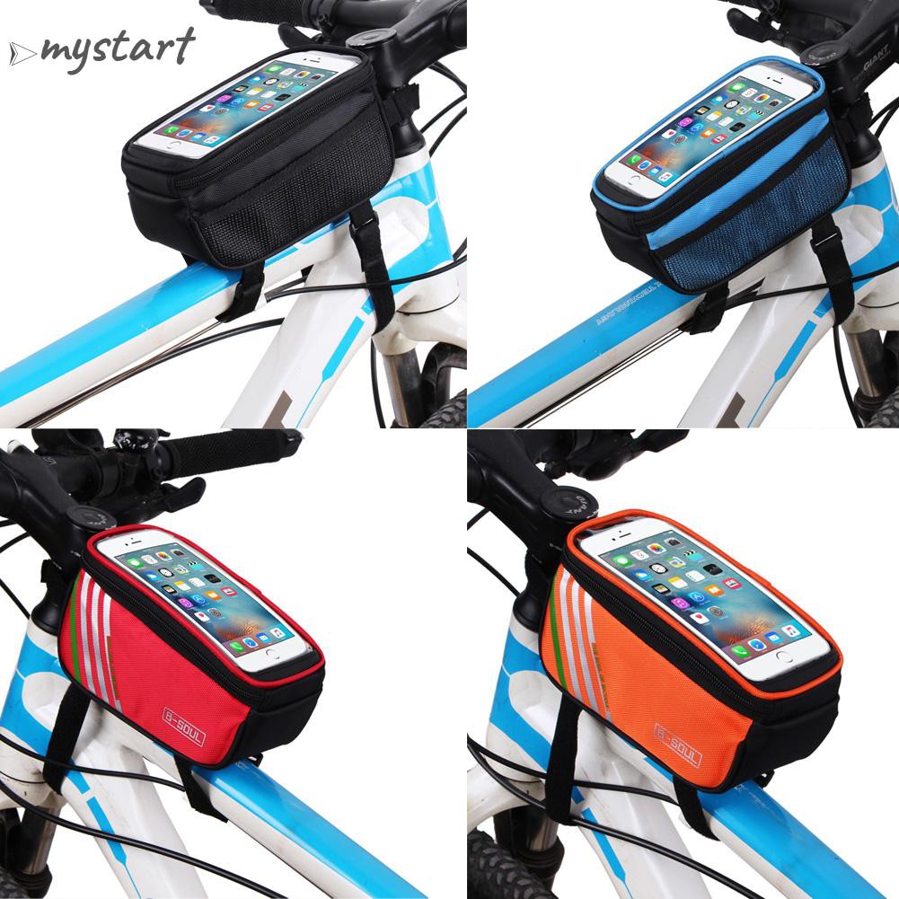 Túi Đựng Điện Thoại 5.0 Inch Gắn Khung Trước Xe Đạp Chống Thấm Nước