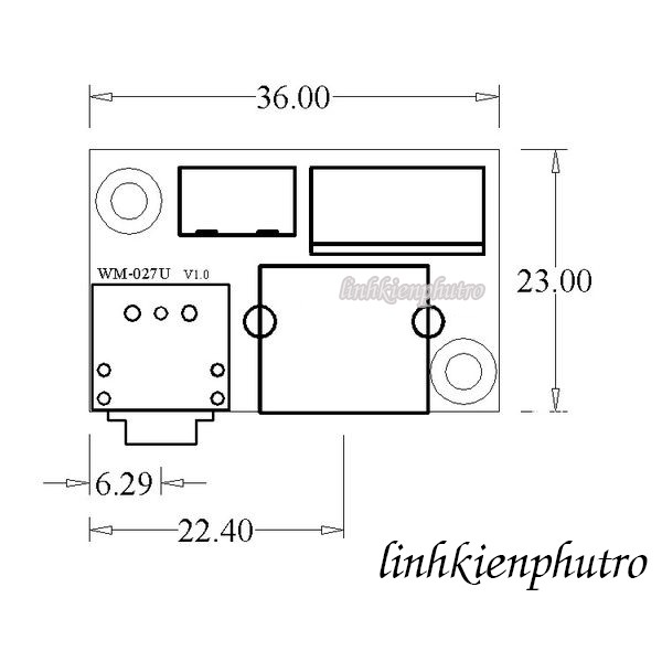 Mạch chuyển jack 3.5mm - RCA - domino - header connector