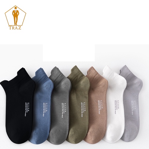 Tất Vớ cổ cao TRAZ nữ nam trơn chất vải mềm dày thoáng khỉ Unisex Hàn Quốc