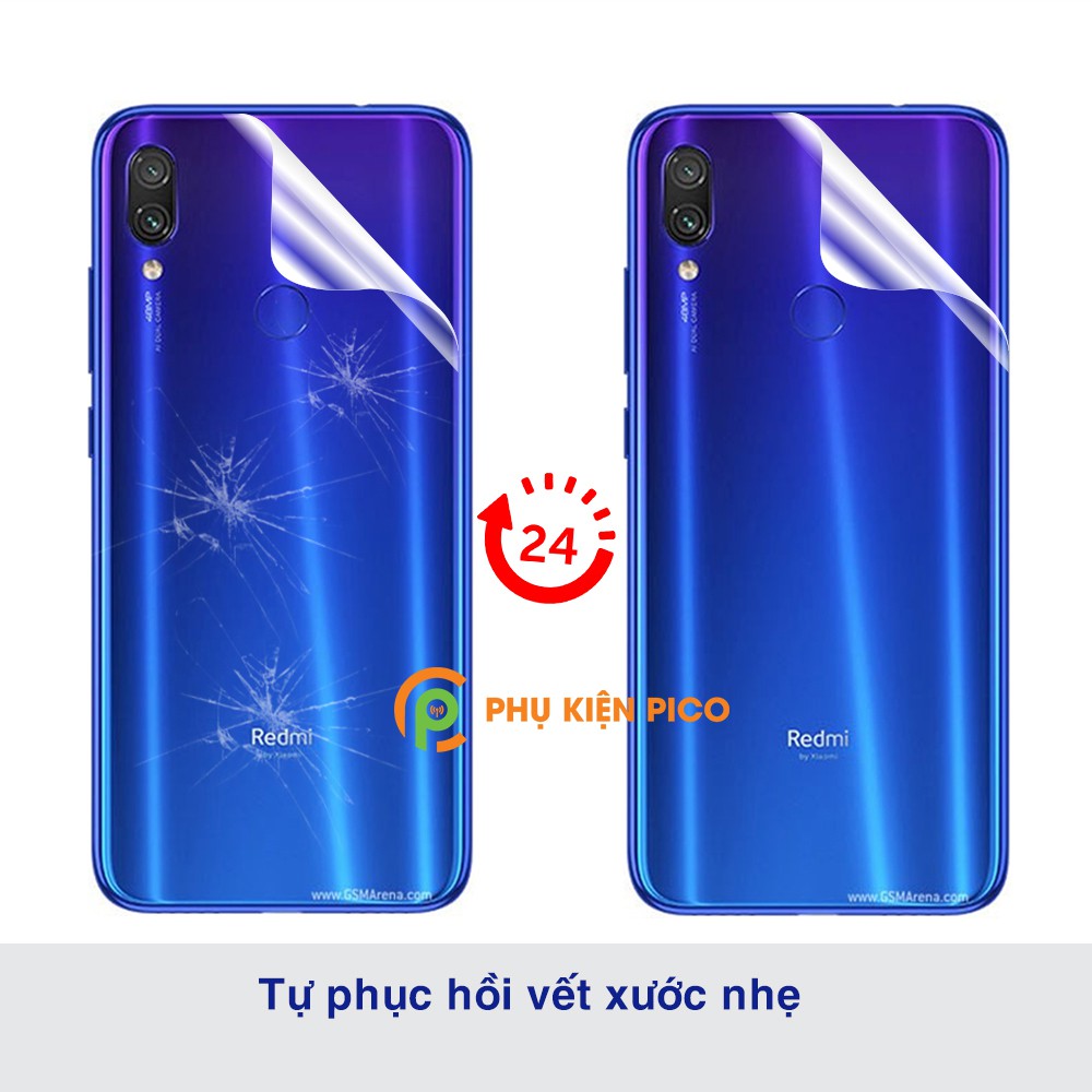 Dán lưng Redmi Note 7 full lưng và viền dẻo trong suốt PPF tự phục hồi vết xước - Dán lưng Xiaomi Redmi Note 7