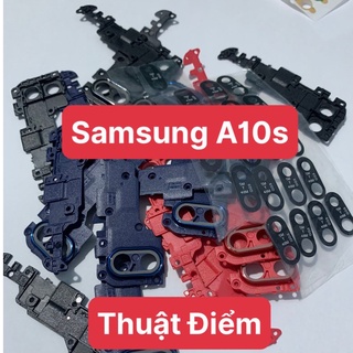 cụm kính camera samsung A10s (kính liền vành)