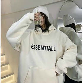 Áo hoodie unisex MADELA nữ form rộng essentials
