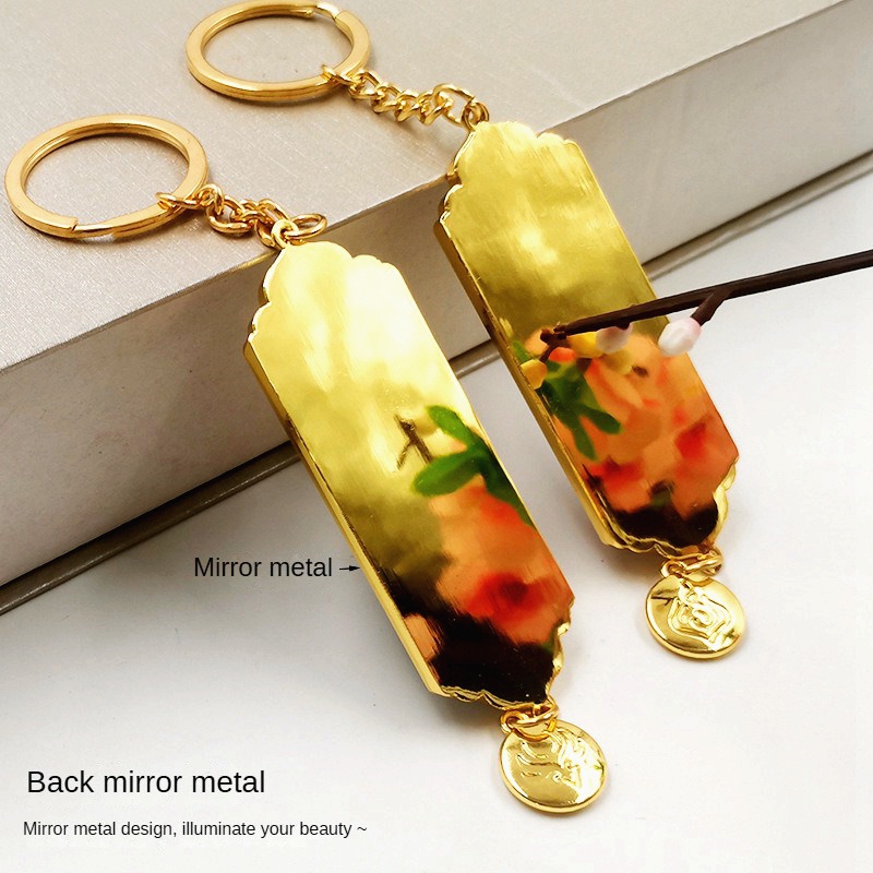 Genshin impact Móc Khóa Hai Lớp Mẫu Mới 2022 Bằng Kim Loại Acrylic Raiden Shogun Zhongli Xiao Kamisato Ayato Tiwatt VN 341Z