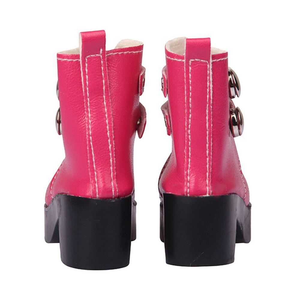 Giày Bốt Da PU Đính Đinh Tán Tinh Tế Màu Cầu Vồng Cho Búp Bê Barbie 18inch Tỷ Lệ 1/6