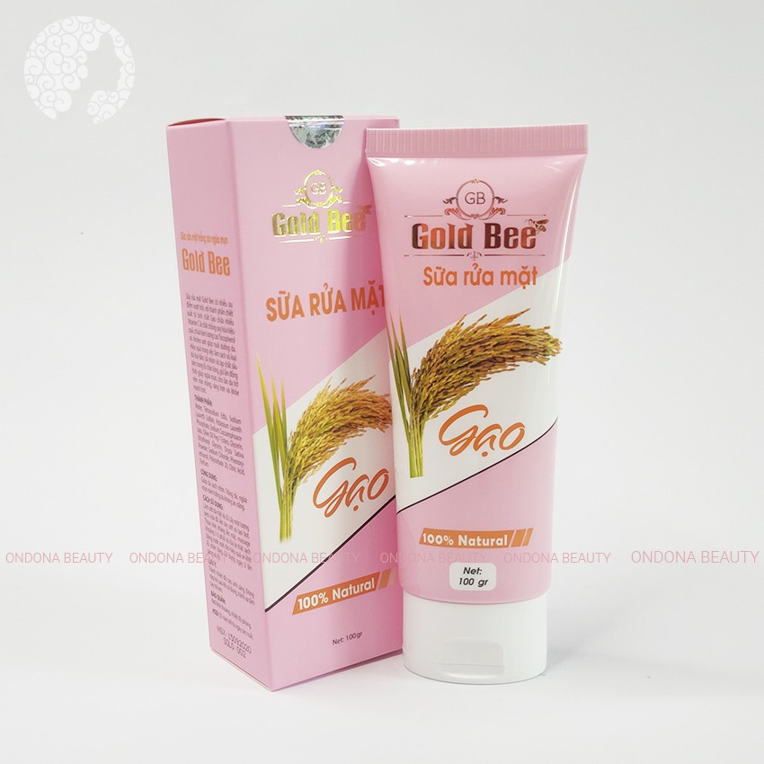 [100% Natural] SỮA RỬA MẶT TRẮNG DA NGỪA MỤN GẠO Gold Bee - Ondona Beauty