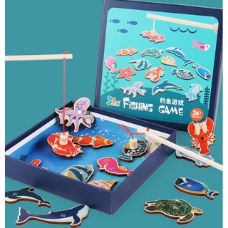 ĐỒ CHƠI CÂU CÁ BẰNG GỖ CHO BÉ_ĐỒ CHƠI GỖ