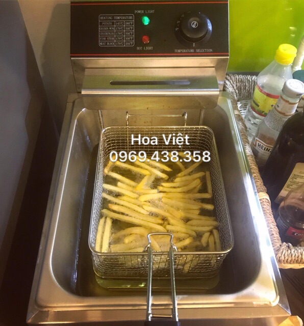 (Giá huỷ diệt)Bếp chiên nhúng điện + máy cắt khoai tây lốc xoáy( kèm 2 lưỡi dao)