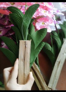 Giỏ Hồ Điệp Treo Tường - hoa vải hoa lụa