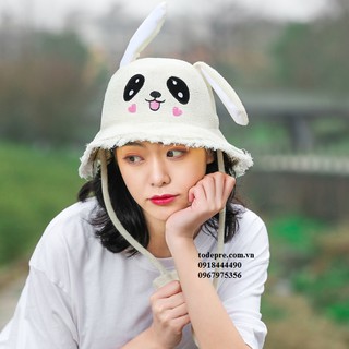 Mũ bóp tai thỏ mùa hè