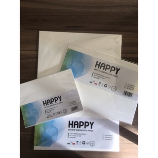 10 tờ giấy vẽ màu nước happy a3 a4 a5 300gsm, 250gsm, 200gsm, 160gsm