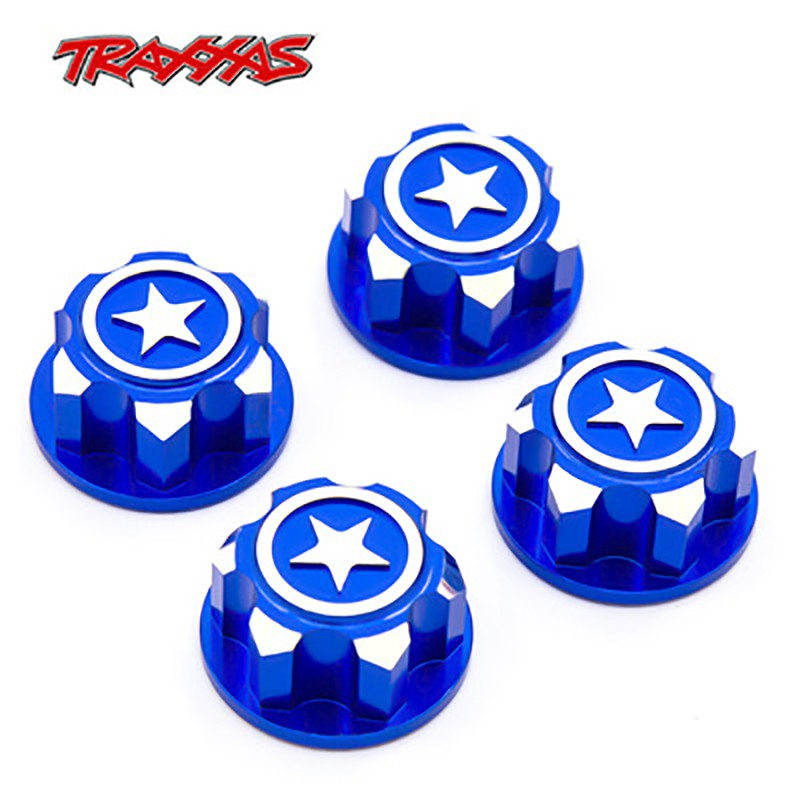 4 Đai Ốc Lục Giác 17mm Bằng Nhôm Chống Trượt Cho Xe Điều Khiển Từ Xa 1/8 Traxxas X-Maxx Summit E-Revo ARRMA Buggy