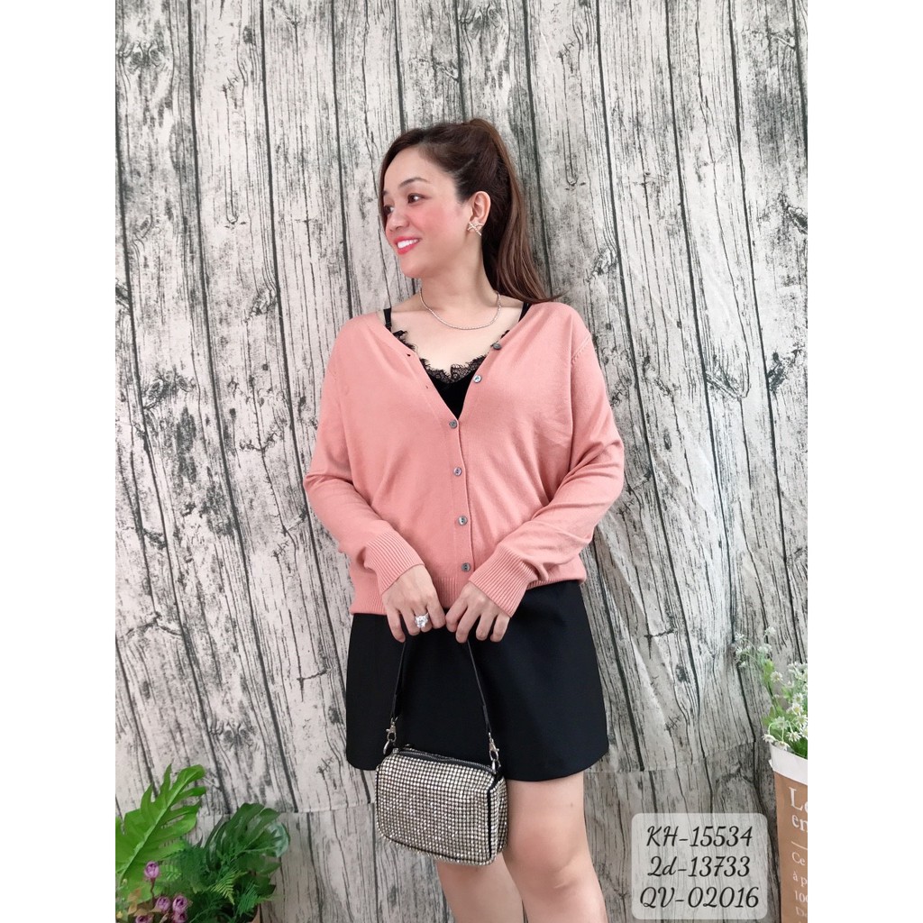 Khoác cardigan len BIGSIZE dệt kim len co giãn 15534 | BigBuy360 - bigbuy360.vn