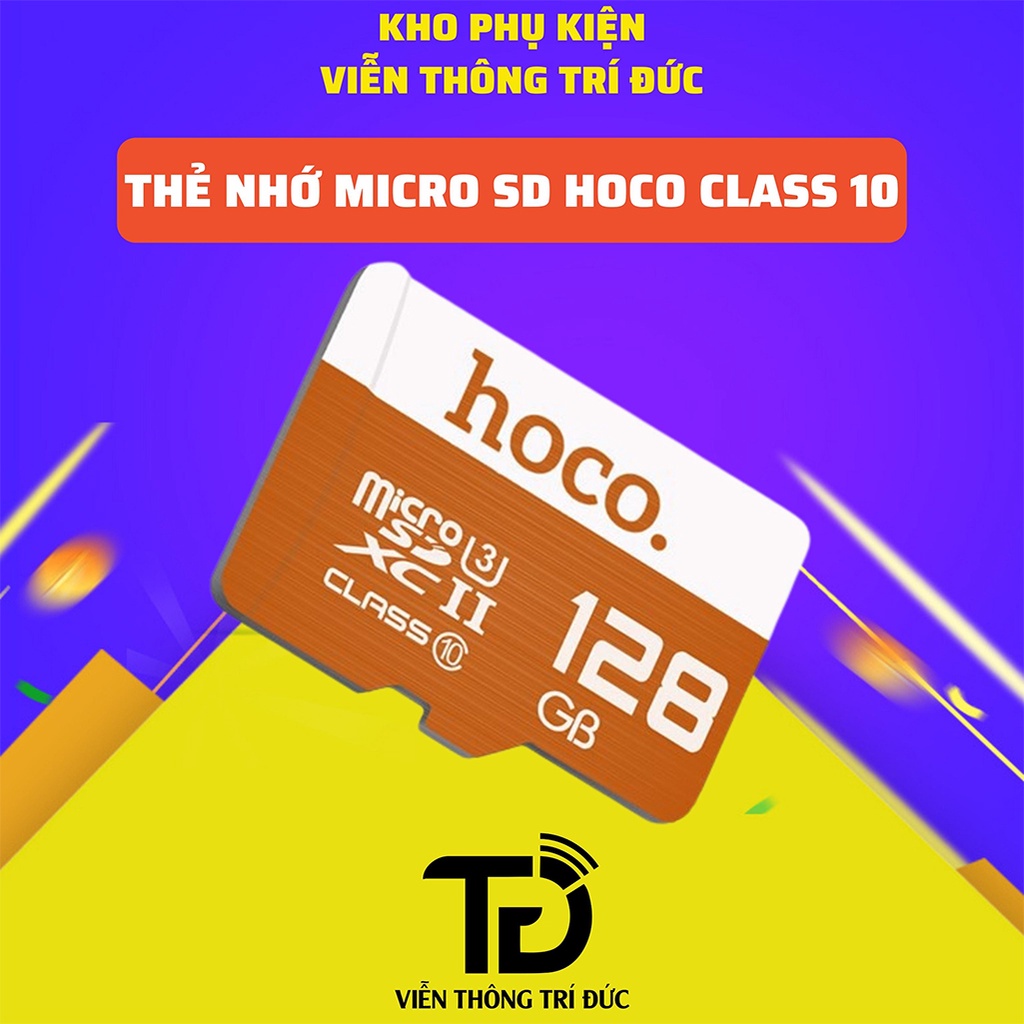 Thẻ Nhớ Micro SD Hoco Class 10 - Tốc Độ 90MB /Giây - 4Gb/8Gb/16Gb/32Gb/64Gb/128Gb Phù hợp Gắn Camera, điện thoại...
