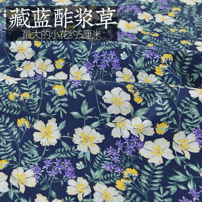 Vải cotton Nguyên Chất In Hoa poplin Dùng May Váy Trẻ Em