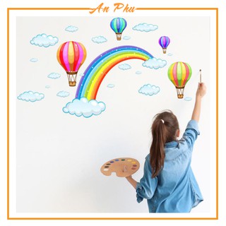 Decan Dán Tường An Phú Decor Họa Tiết Cầu Vồng