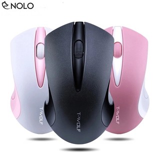 Chuột Không Dây Bảo Hành 6 Tháng Wireless Ergonomic Wolf Model Q2 Cao Cấp | Chuột Máy Tính | Chuột Văn Phòng