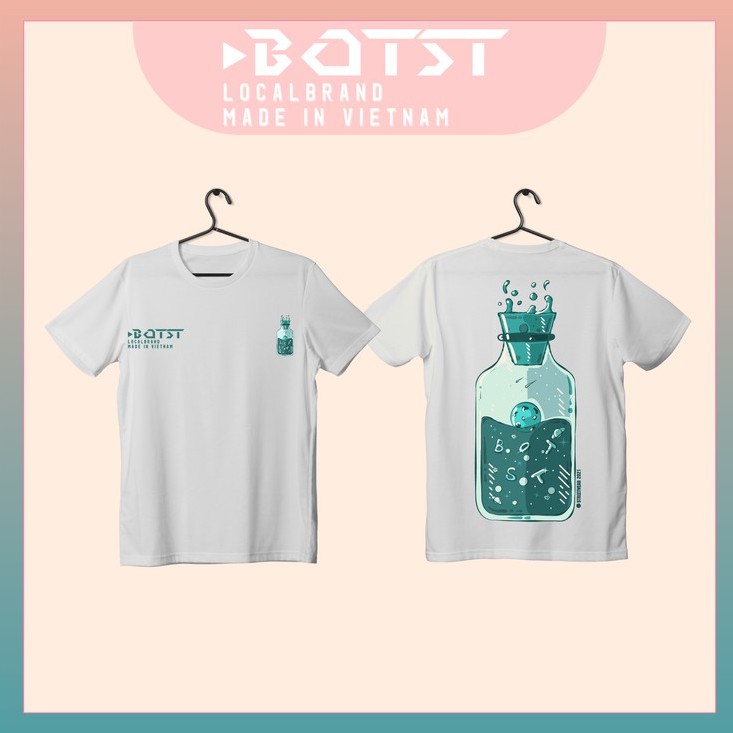 BOT'st ►Áo thun "UNIVERSE in BOTTLE"◄  Form rộng tay lỡ,unisex nam nữ