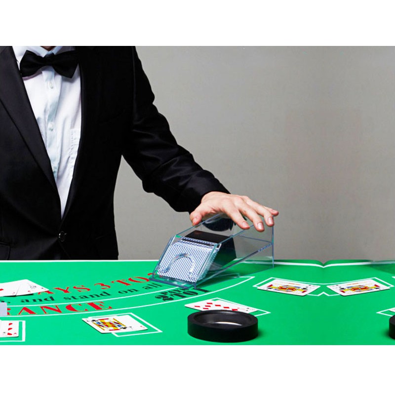 Phụ Kiện Trộn Bài Chia Bài Poker Dealer Blackjack Tiện Dụng Hàng Nhập Khẩu Cao Cấp