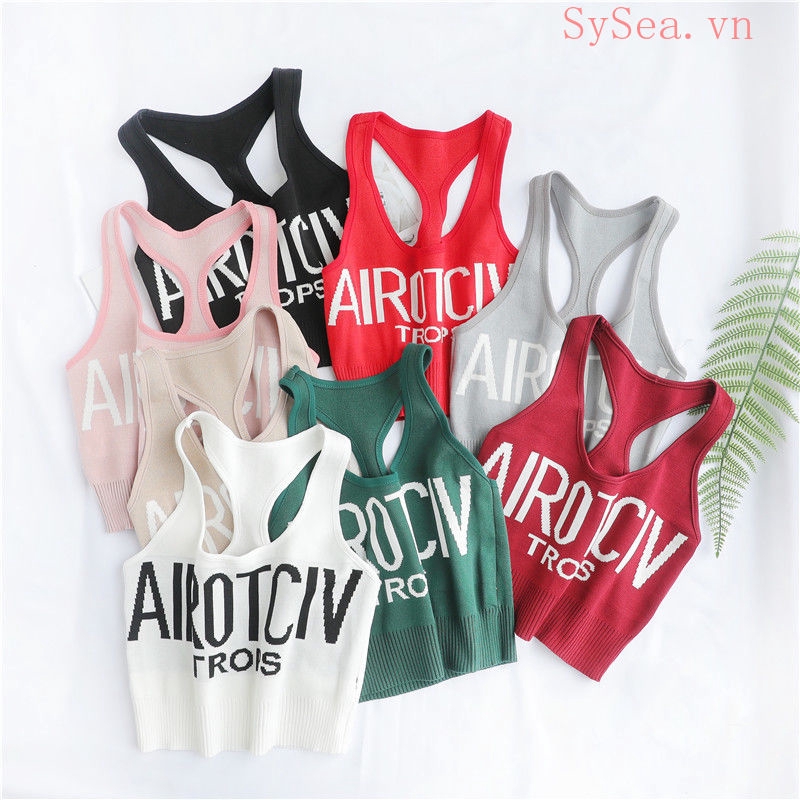 Áo Ba Lỗ Cộc Tay Dáng Ôm Hở Eo Quyến Rũ Họa Tiết Chữ Thời Trang Mùa Hè Kiểu Hàn Dành Cho Nữ Sinh