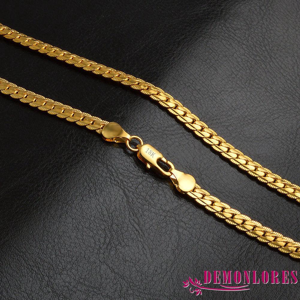Dây chuyền dạng rắn mạ vàng 18K thời trang cho nam / nữ
