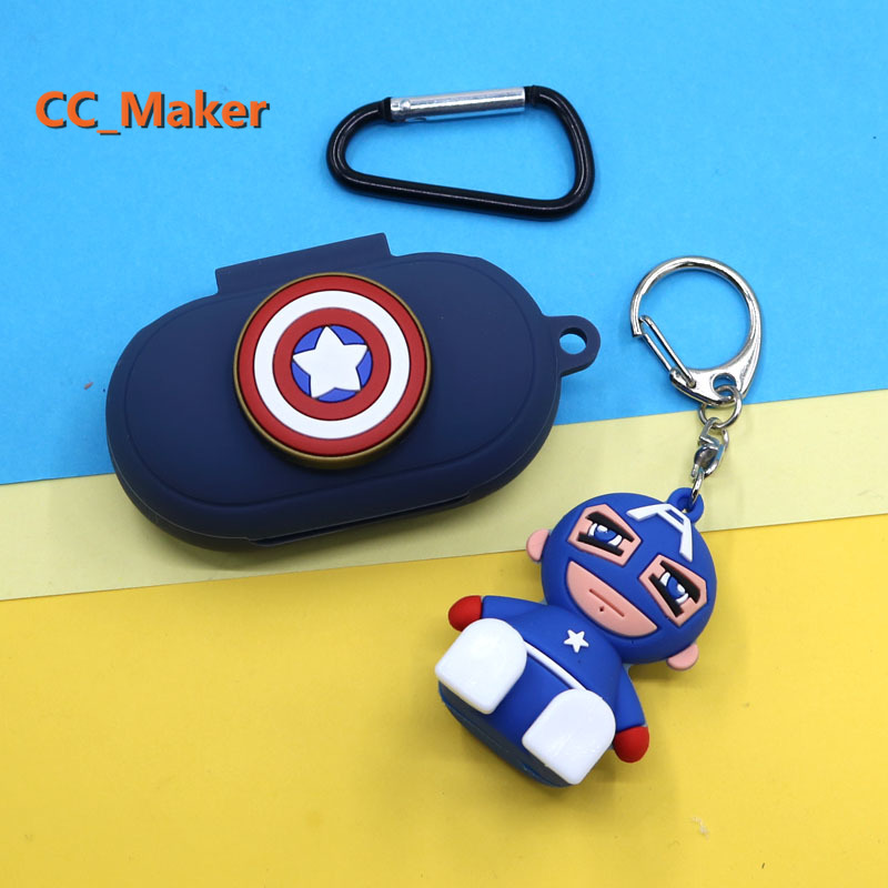 Vỏ bảo vệ hộp sạc tai nghe Samsung galaxy buds 2019 /galaxy Buds Plus 2020 chủ đề siêu anh hùng | BigBuy360 - bigbuy360.vn