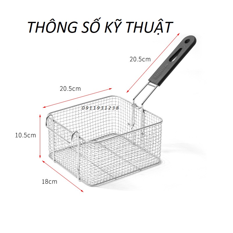 Giỏ bếp chiên đơn, đôi ( phụ kiện)