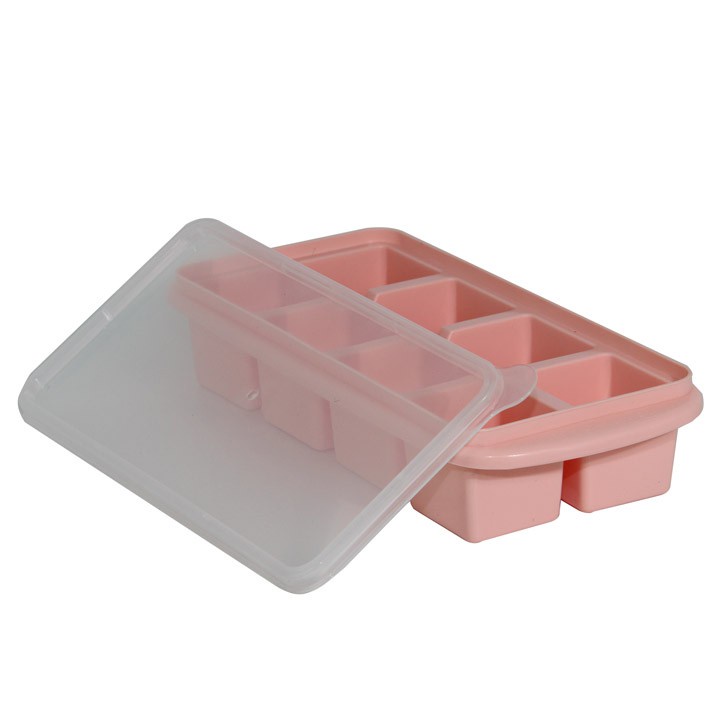 Khay Làm Đá 8 Viên Có Nắp Đậy Nhựa Việt Nhật 6932