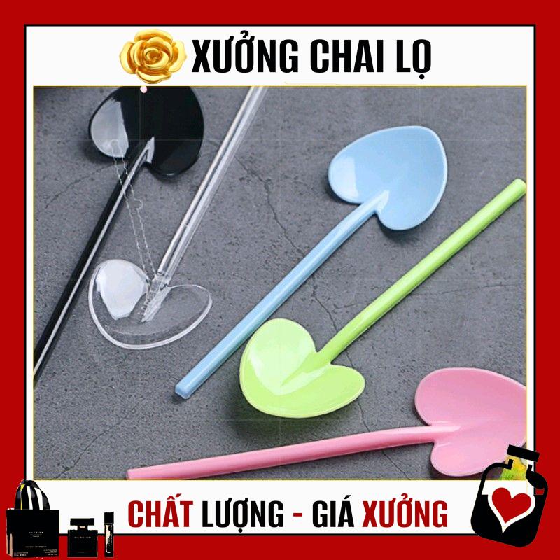 [TOP GIÁ RẺ] Muỗng tim , muỗng múc kem , xẻng tim, que nhựa dùng trong spa ,Xưởng Chai Lọ