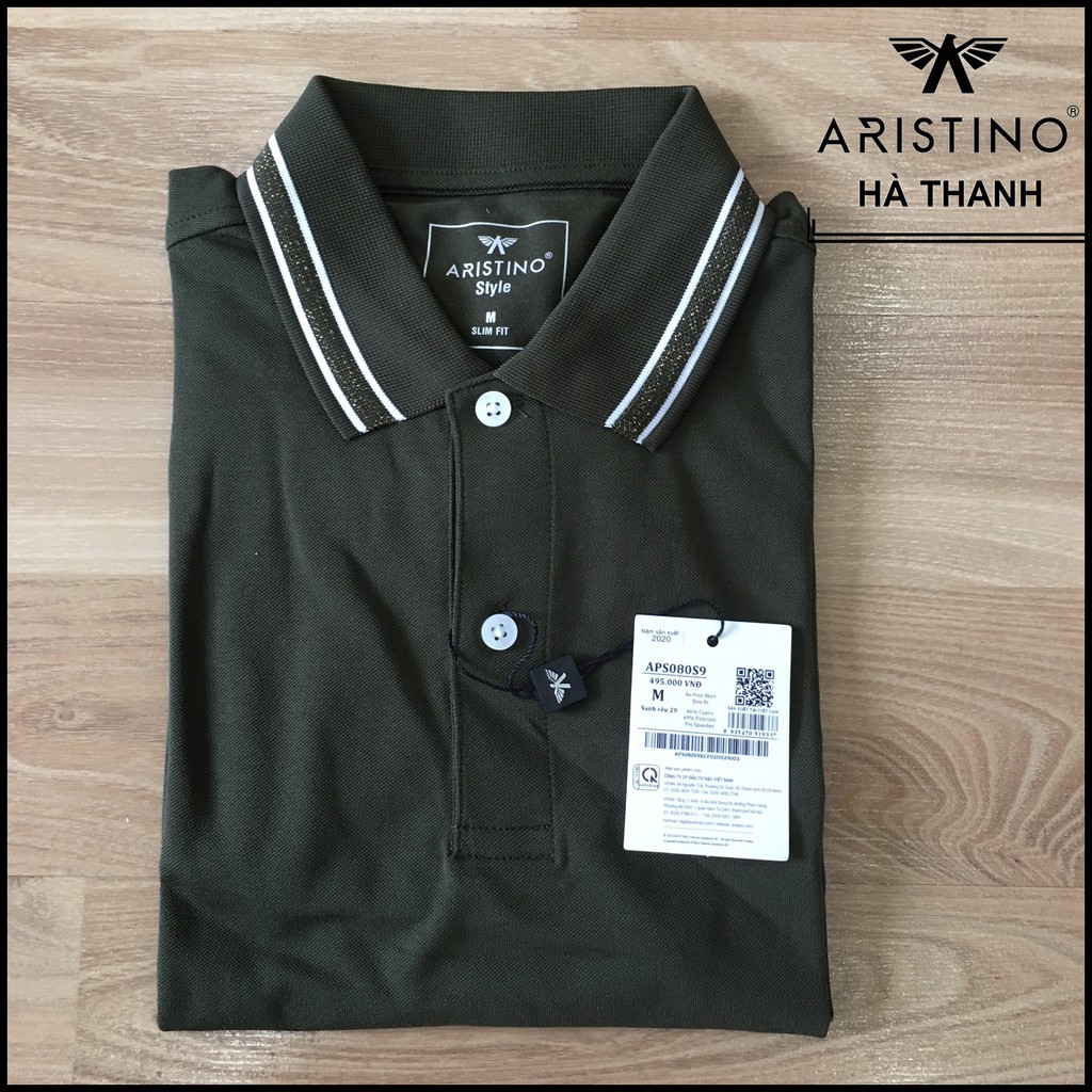 Áo Polo Aristino APS080s9 Slim 3 Màu Chất Cupro Cực Mát Còn M/L/Xl