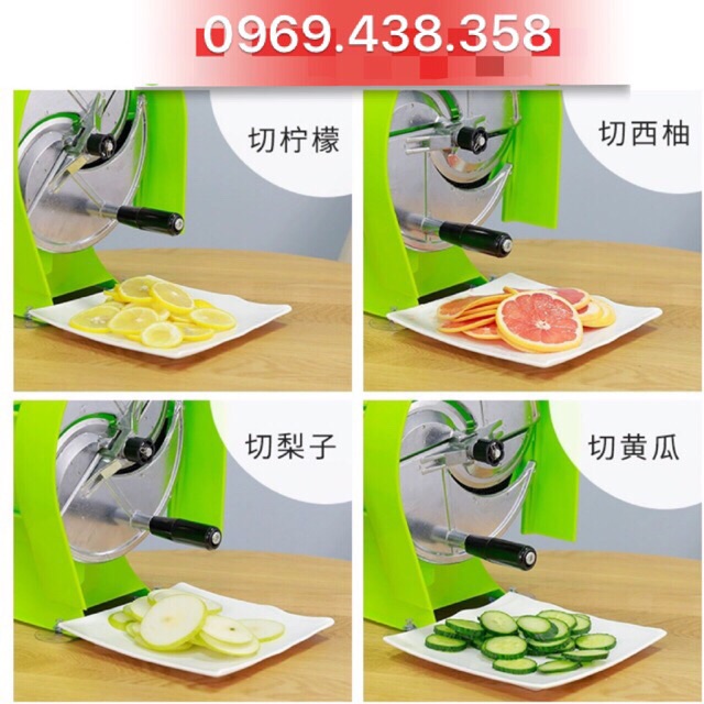 Máy thái hành lá - cắt lát rau củ quả - cắt lát trái cây