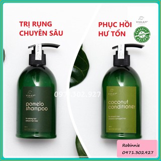 [TRỊ RỤNG-PHỤC HỒI] Bộ Đôi Dầu Gội Bưởi & Dầu Xả Tóc Vi Jully Phục Hồi Tóc Hư Tổn, Giảm rụng tóc