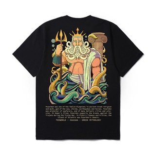 Áo thun TW x Greek Mythology (Thần Thoại Hy Lạp) - Poseidon T-shirt Nam Nữ Trắng Đen Form Rộng Unisex