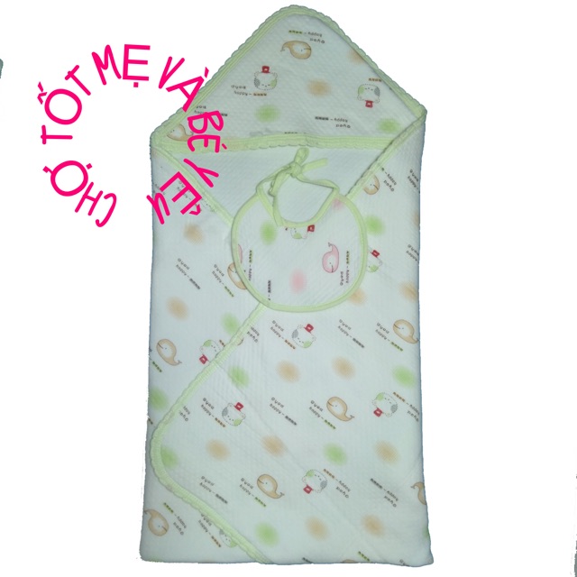 KHĂN QUẤN BÉ/CHĂN Ủ BÉ SƠ SINH+YẾM