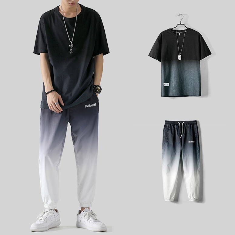 Bộ Quần Áo Thun Nam Đổ Màu Kiểu Omber Loang Basic Thanh Lịch Dễ Mặc Thời Trang MENFASHION1989 SET NAM 90000115 | BigBuy360 - bigbuy360.vn