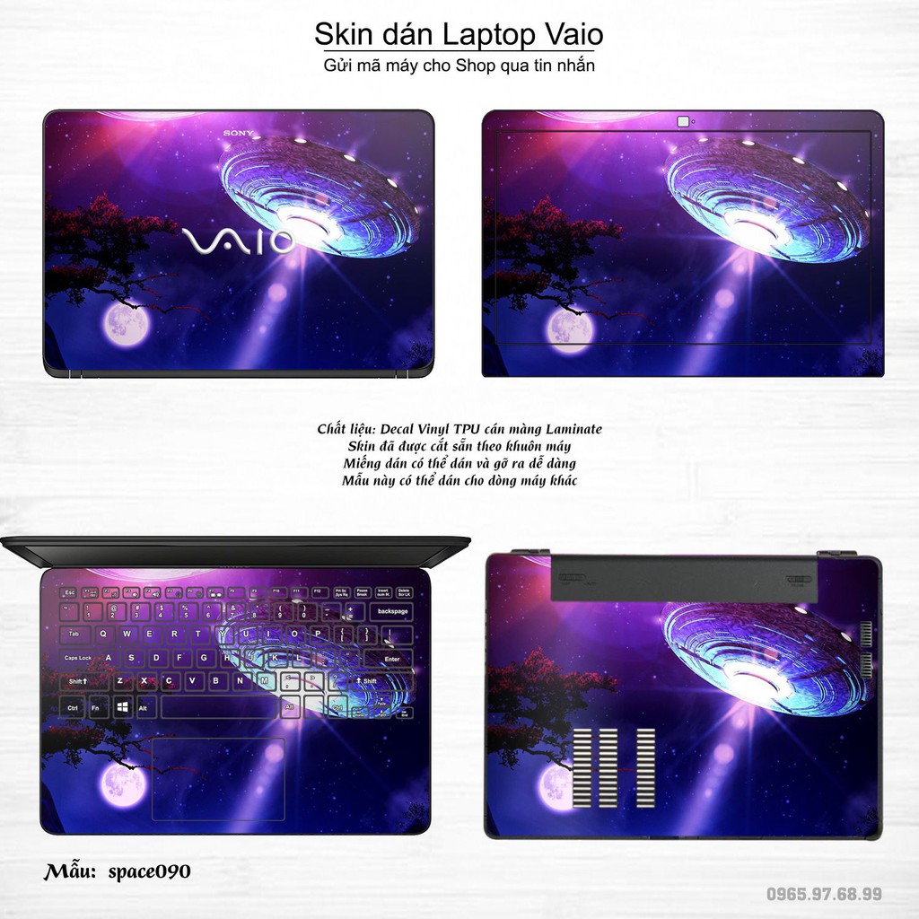 Skin dán Laptop Sony Vaio in hình không gian _nhiều mẫu 15 (inbox mã máy cho Shop)