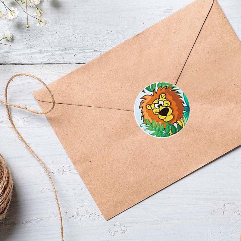 Cuộn 500 Hình Dán Động Vật Sở Thú Dễ Thương