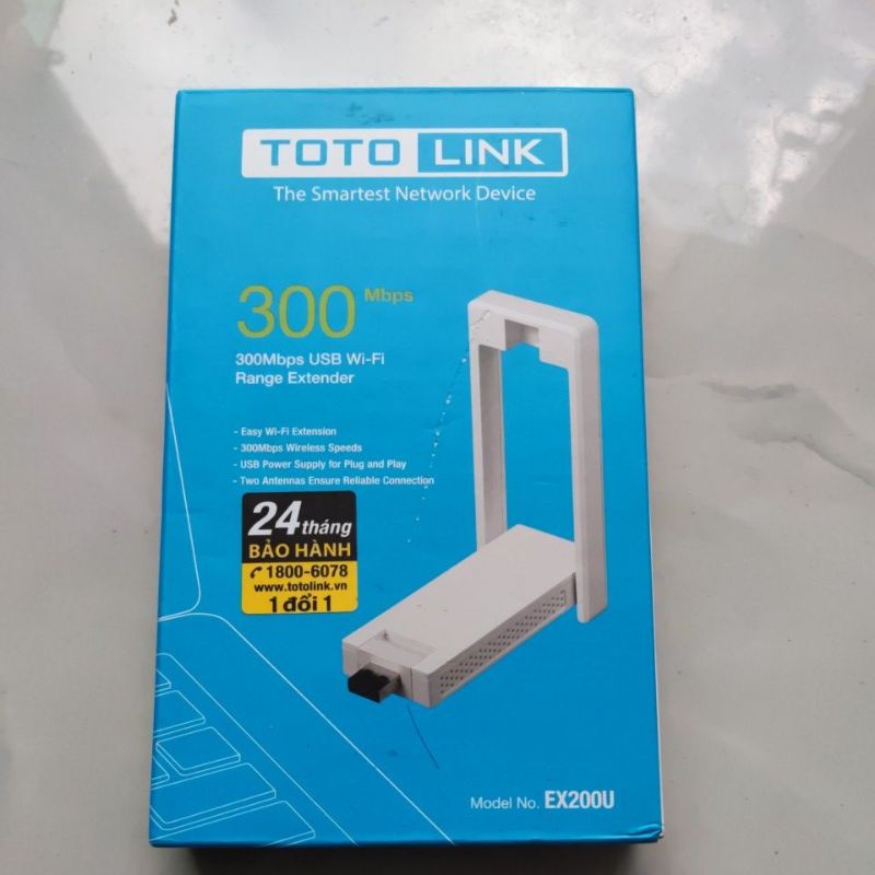 USB mở rộng sóng Wi-Fi 300Mbps Totolink EX200U