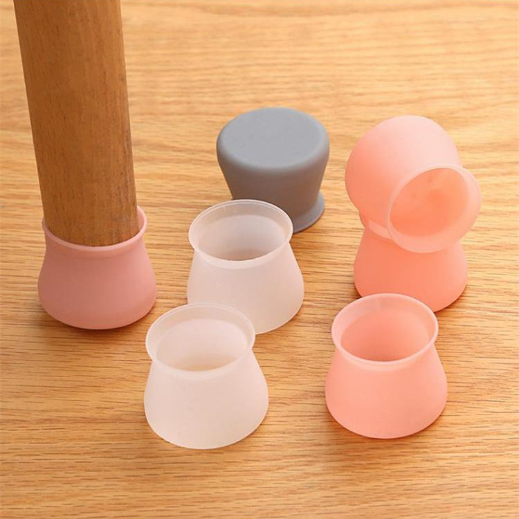 Bộ 4 miếng lót chân bàn ghế bằng silicone tiện dụng