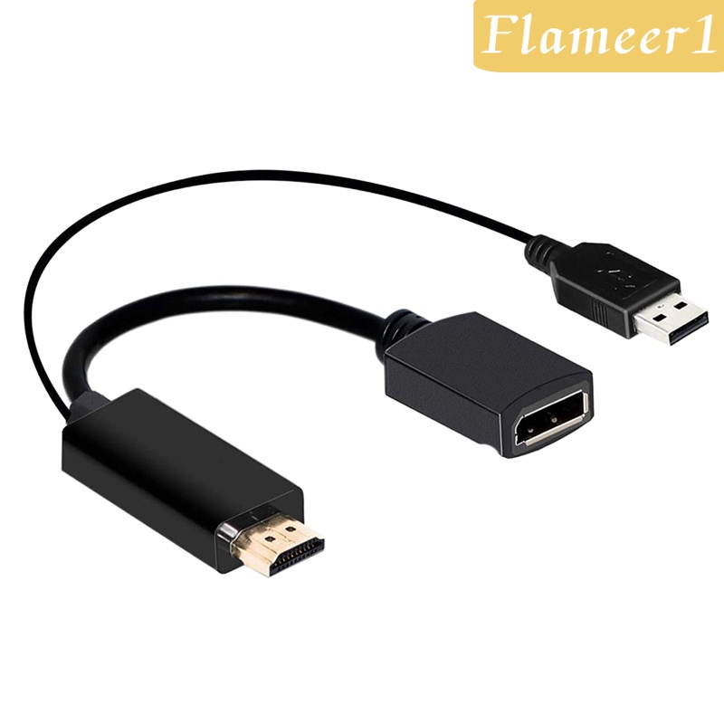 HDMI to DisplayPort Adapter Converter Cable Connector 1080P 4K with USB