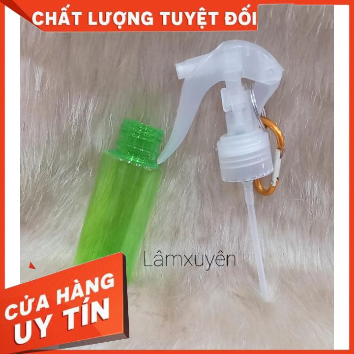 Chai xịt móc khóa 60ml bình chiết có móc gài carabiner tiện dụng mang theo du lịch Freeship  loại 1 giá rẻ tận gốc .