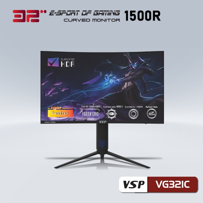 Màn hình VSP VG321C Gaming cong 32inch  - Hàng chính hãng