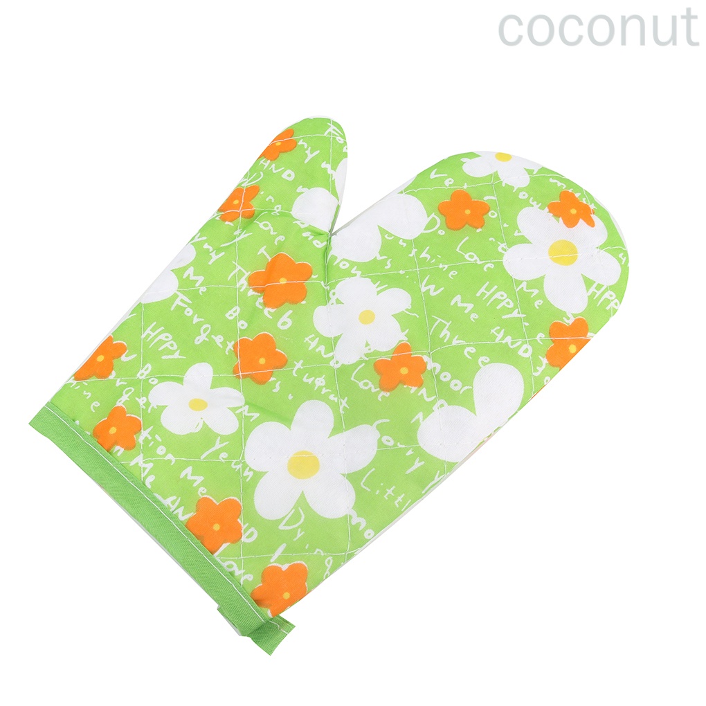 Găng Tay Cách Nhiệt Chống Trượt Họa Tiết Trái Dừa Màu Ngẫu Nhiên