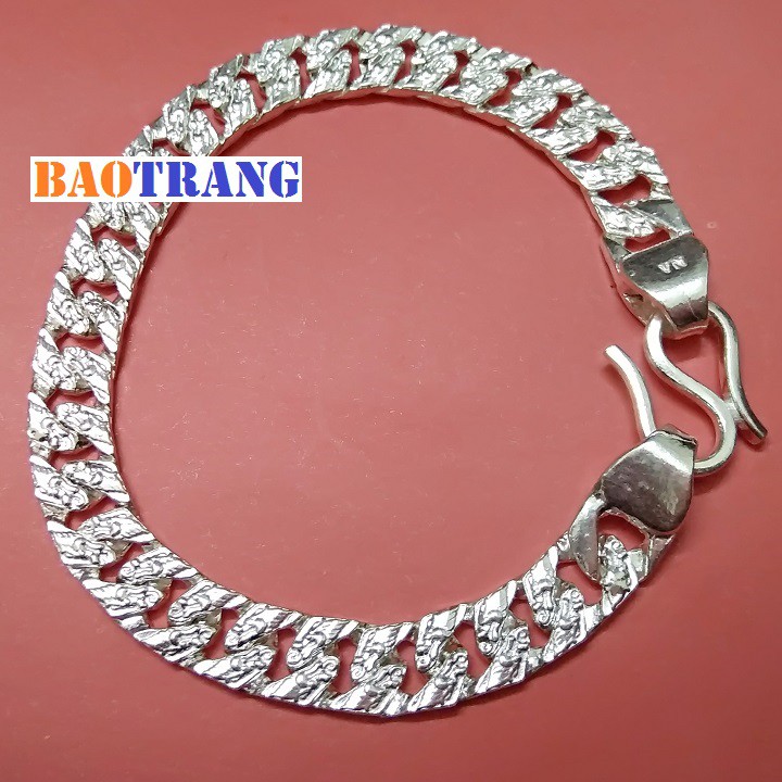 Vòng tay bạc Bảo Trang btvt014 - Chất liệu bạc 925 - Trọng lượng 4.2 chỉ - Dài 18cm - Rộng 0.7cm - Bảo hành vĩnh viễn