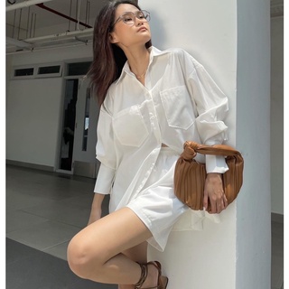 Set sơmi 2 túi form rộng
