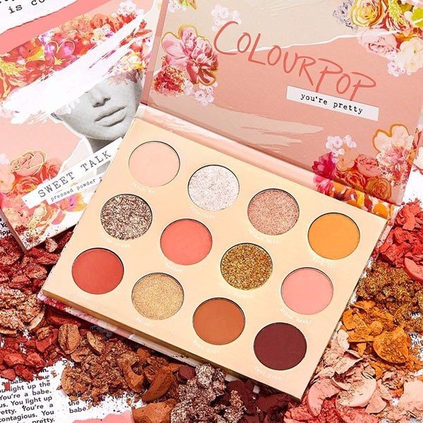 [Chính hãng] Bảng phấn mắt Colourpop Sweet Talk Eyeshadow Palette12 ô màu chống thấm nước lâu trôi