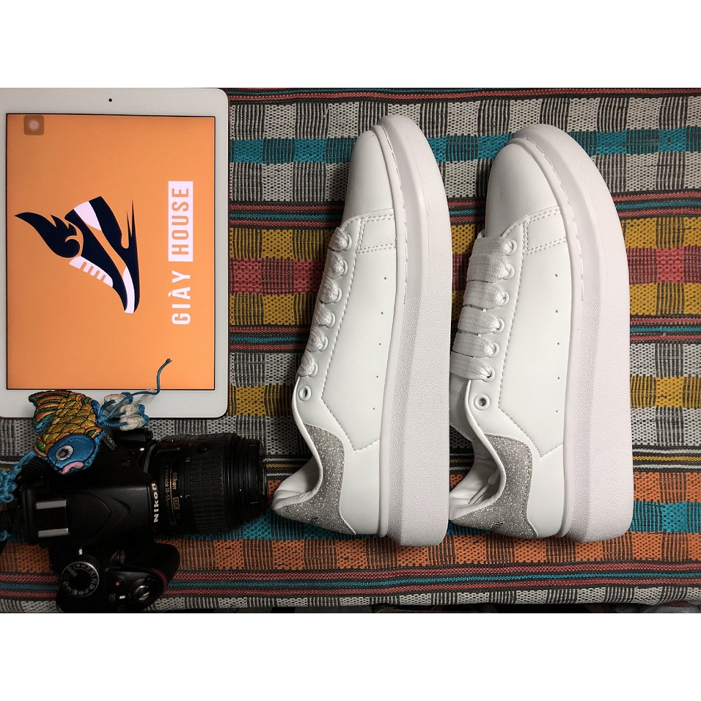 Giày MC QUEEN Nữ Xám Siêu Lấp Lánh